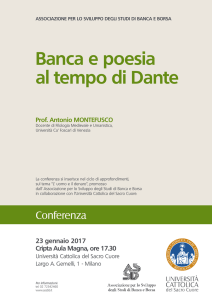 Locandina A3 Banca e poesia al tempo di Dante.indd