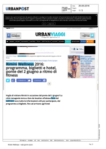 Rimini Wellness 2016: programma, biglietti e hotel