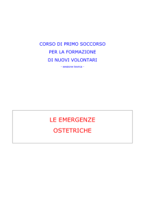 le emergenze ostetriche - Gruppo Volontari Ambulanza Adro