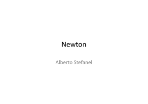 Newton - Sezione di Fisica