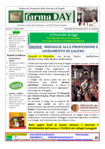 FarmaDay - n.281 - Ordine dei Farmacisti di Napoli