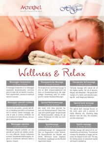 Massaggio terapeutico Massaggio speciale schiena Massaggio