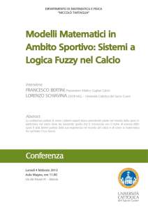 Modelli Matematici in Ambito Sportivo: Sistemi a Logica Fuzzy nel