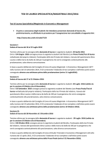tesi di laurea specialistica/magistrale 2015/2016