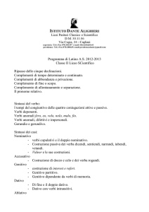 Programma di Latino A.S. 2012-2013 Classe II Liceo SCientifico