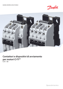 Contattori e dispositivi di avviamento per motori CI-TI