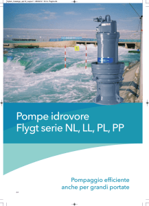 Pompe idrovore Flygt serie NL, LL, PL, PP