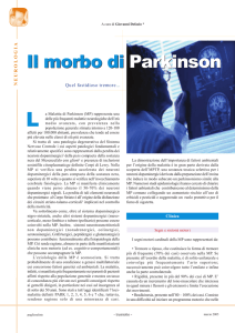 Il morbo di Parkinson Il morbo di Parkinson