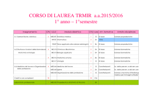 (Microsoft PowerPoint - 2015 - 2016 CORSO DI LAUREA TRMIR