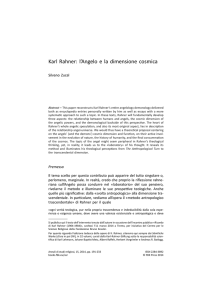 Karl Rahner: l`Angelo e la dimensione cosmica