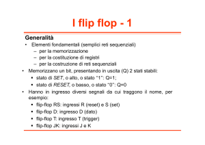 I flip flop - 1 - Architettura dei Calcolatori UniNa