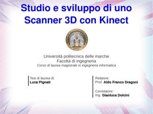 Studio e sviluppo di uno Scanner 3D con Kinect - AIRT Lab