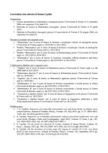 CV Ugolini Simone - Dipartimento di Biotecnologie