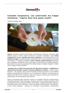 Cannabis terapeutica, uso autorizzato ma troppe resistenze: “Liguria
