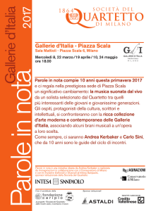 G allerie d`Italia - Società del Quartetto di Milano