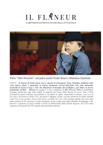 Parte “Altri Percorsi”: sul palco anche Paolo Rossi e Massimo Zamboni