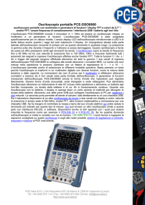 Osciloscopio portatile PCE-DSO8060