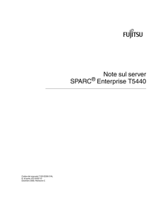 Note sul server SPARC Enterprise T5440
