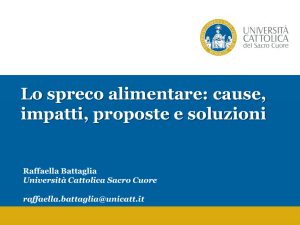 Diapositiva 1 - Università Cattolica del Sacro Cuore