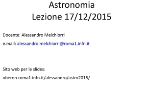 Astronomia Lezione 17/12/2015