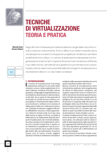 Tecniche di virtualizzazione teoria e pratica - Mondo Digitale