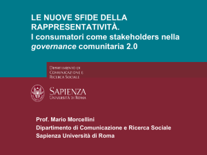 Presentazione del Prof. Mario Morcellini