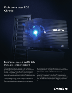 Proiezione laser RGB Christie