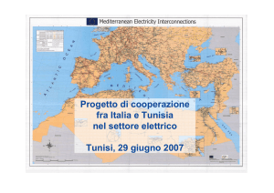 Il collegamento elettrico Italia Tunisia