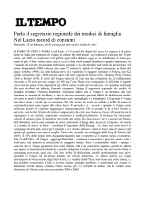 Viagra: Parla il Segretario Regionale dei Medici di Famiglia del Lazio