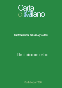 Confederazione Italiana Agricoltori, Il territorio