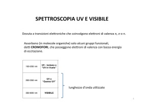 SPETTROSCOPIA UV E VISIBILE