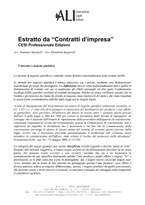 Contratti d`impresa - Associazione Legali Italiani