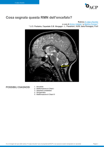 Cosa segnala questa RMN dell`encefalo?