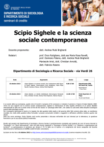 Scipio Sighele e la scienza sociale contemporanea