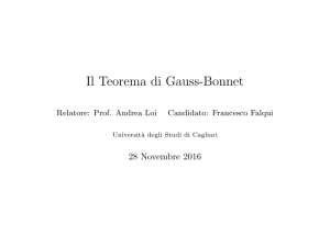 Il Teorema di Gauss-Bonnet