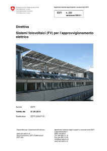 Direttiva Sistemi fotovoltaici (FV) per l`approvvigionamento elettrico