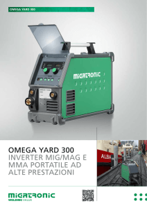 omega yard 300 inverter mig/mag e mma portatile ad