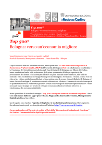 Top 5003 Bologna: verso un`economia migliore