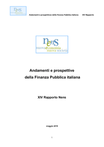 Andamenti e prospettive della Finanza Pubblica italiana