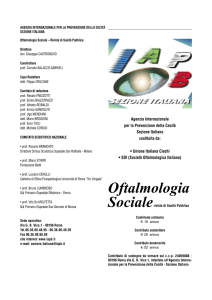 Oftalmologia - IAPB Italia Onlus
