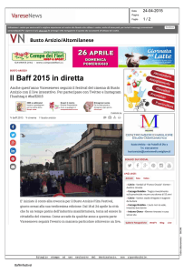 24/4/2015 varesenews.it – il red carpet del baff in
