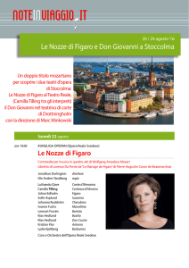 Le Nozze di Figaro e Don Giovanni a Stoccolma
