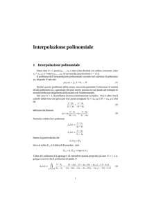 Interpolazione polinomiale