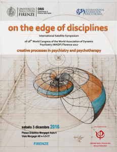on the edge of disciplines - Unifi Psicologia
