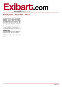 Schiele, Klimt e Kokoschka a Trieste