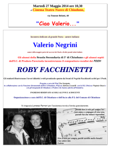 Valerio Negrini ROBY FACCHINETTI