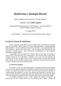 Relativismo e ideologia liberale