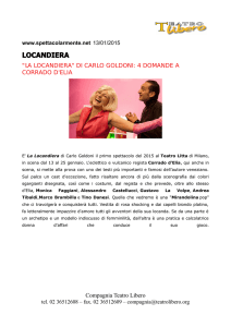 LOCANDIERA - Compagnia Corrado d`Elia