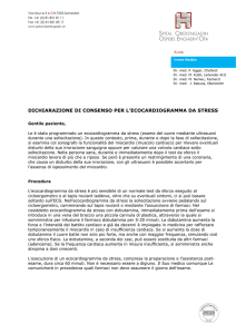 dichiarazione di consenso per l`ecocardiogramma da stress