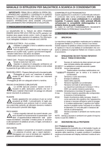 manuale di istruzioni per saldatrice a scarica di condensatori